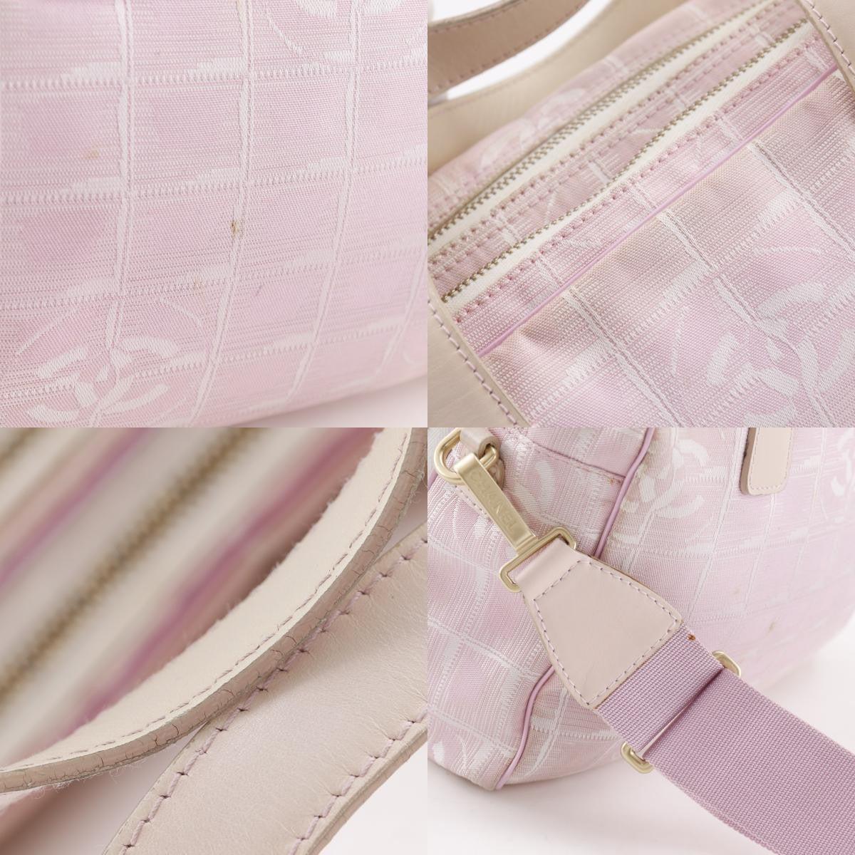 Chanel Travel Line Convertible Satchel Nylon, Pink, Nylon, Handbag