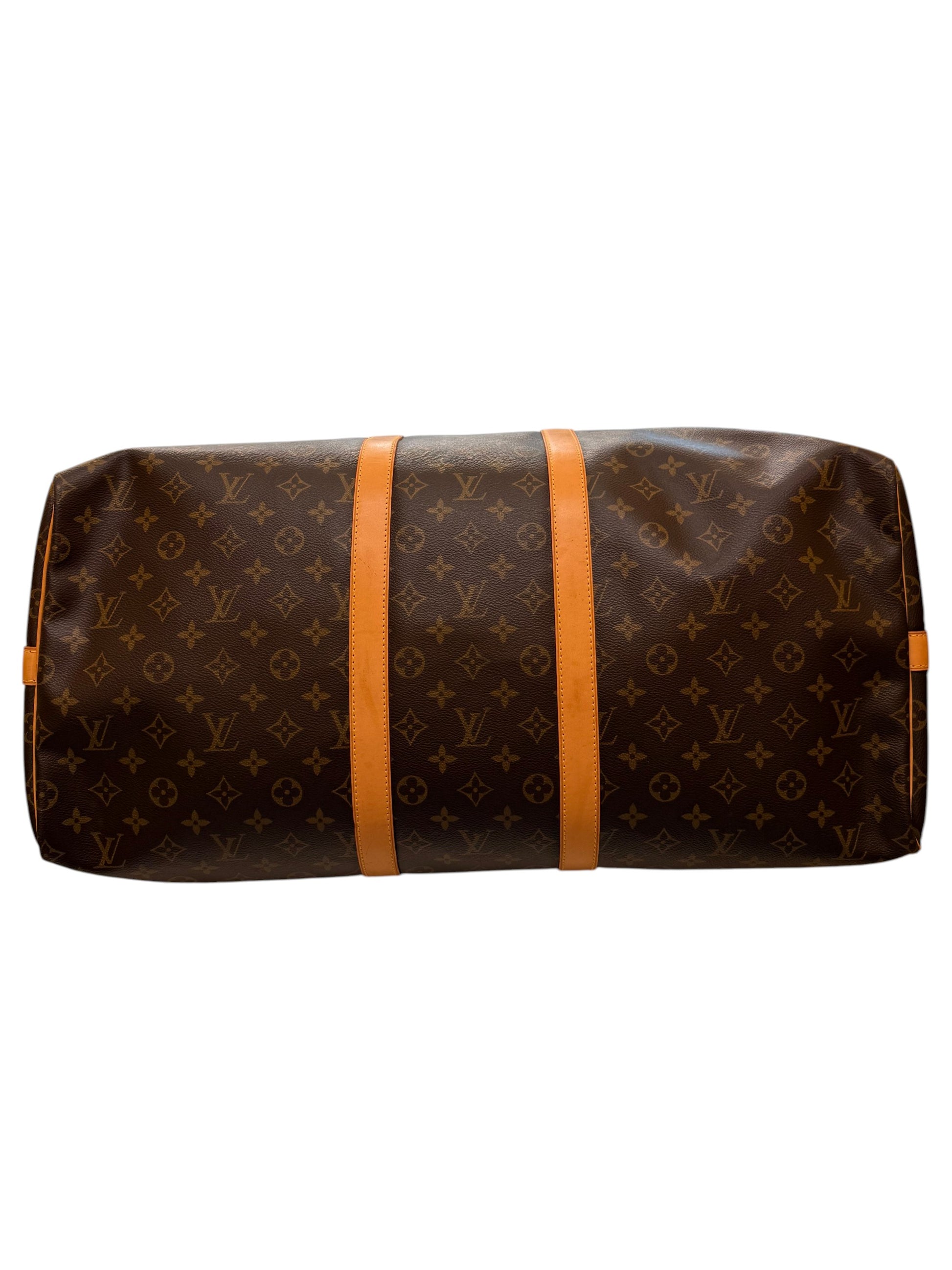 Louis Vuitton keepall bandoulière monogram, Brown, Canvas, Handbag