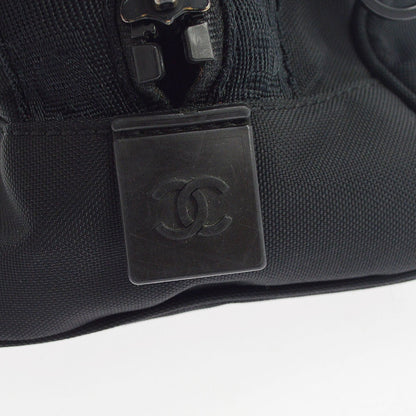 Chanel Sport Double Zip Nylon, Black, Nylon, Clutch