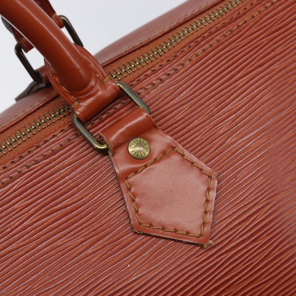 Louis Vuitton Speedy Epi Leather, Brown, Leather, Handbag