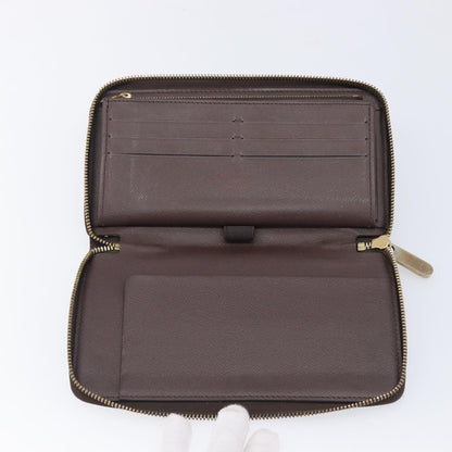 Louis Vuitton Zippy Organizer Damier, Brown, Canvas, Wallet