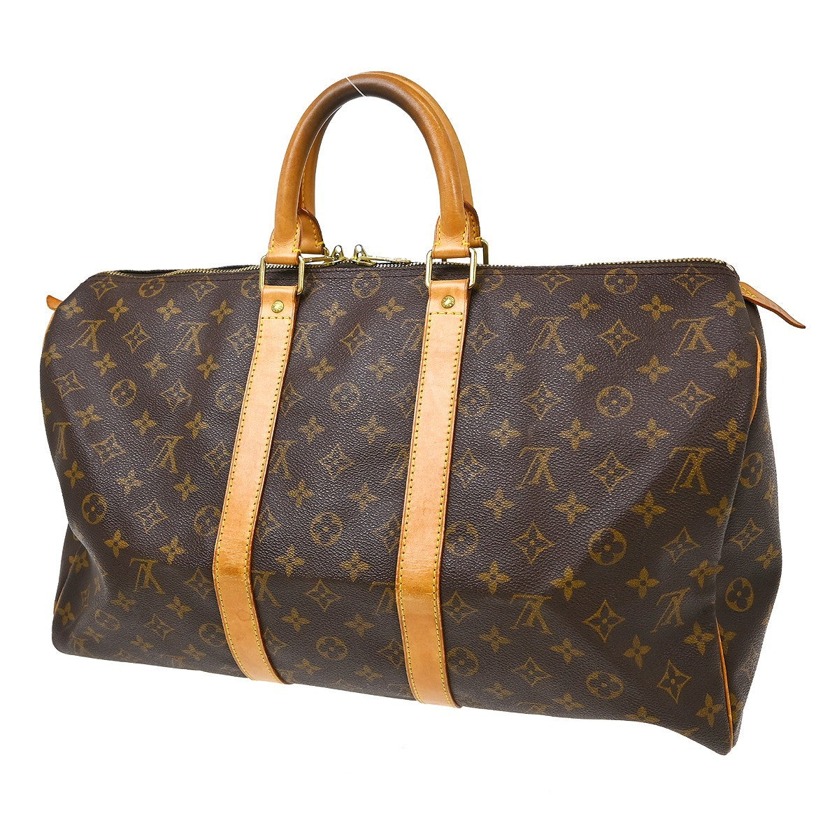 Louis Vuitton Keepall Monogram Canvas, Brown, Canvas, Travel Bag
