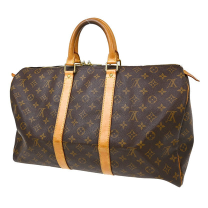 Louis Vuitton Keepall Monogram Canvas, Brown, Canvas, Travel Bag