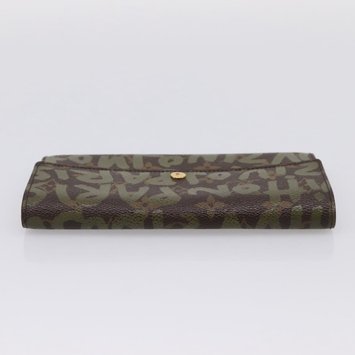 Louis Vuitton Sarah Limited Edition Monogram Graffiti, Khaki, Canvas, Wallet