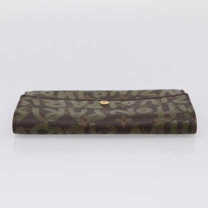 Louis Vuitton Sarah Limited Edition Monogram Graffiti, Khaki, Canvas, Wallet