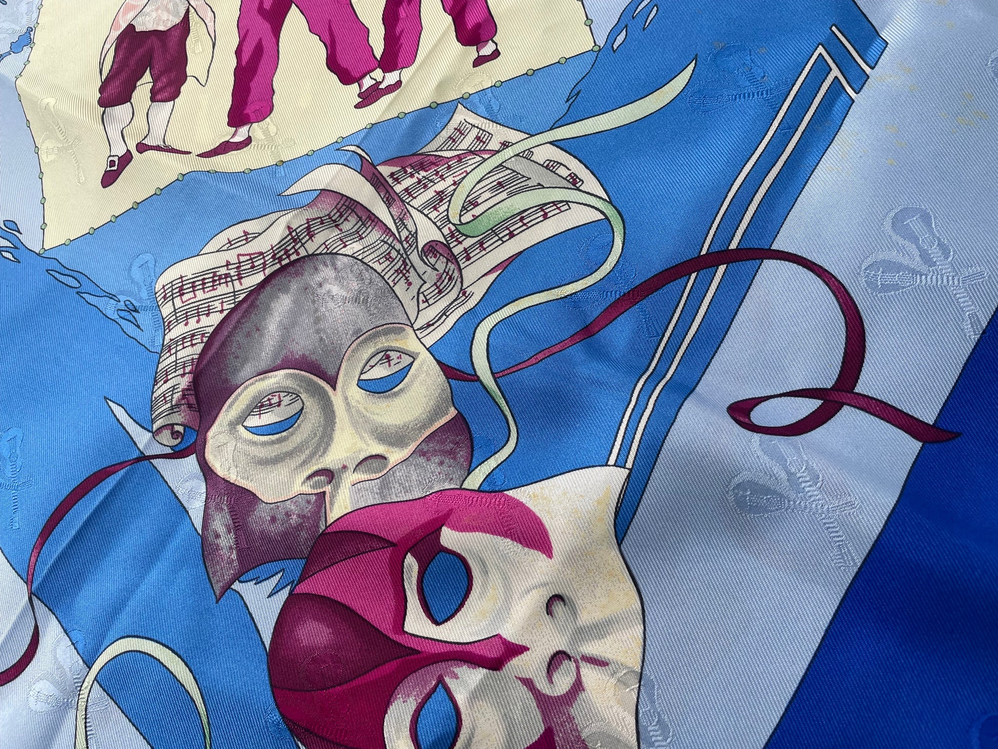 Hermes Carré 90 Silk multicolor, BLUE, SILK, Scarve & shawl