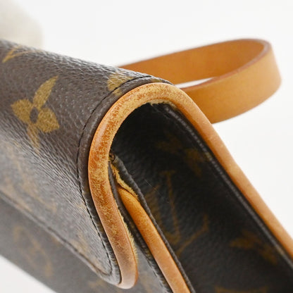 Louis Vuitton Florentine Waist Monogram Canvas, Brown, Canvas, Clutch