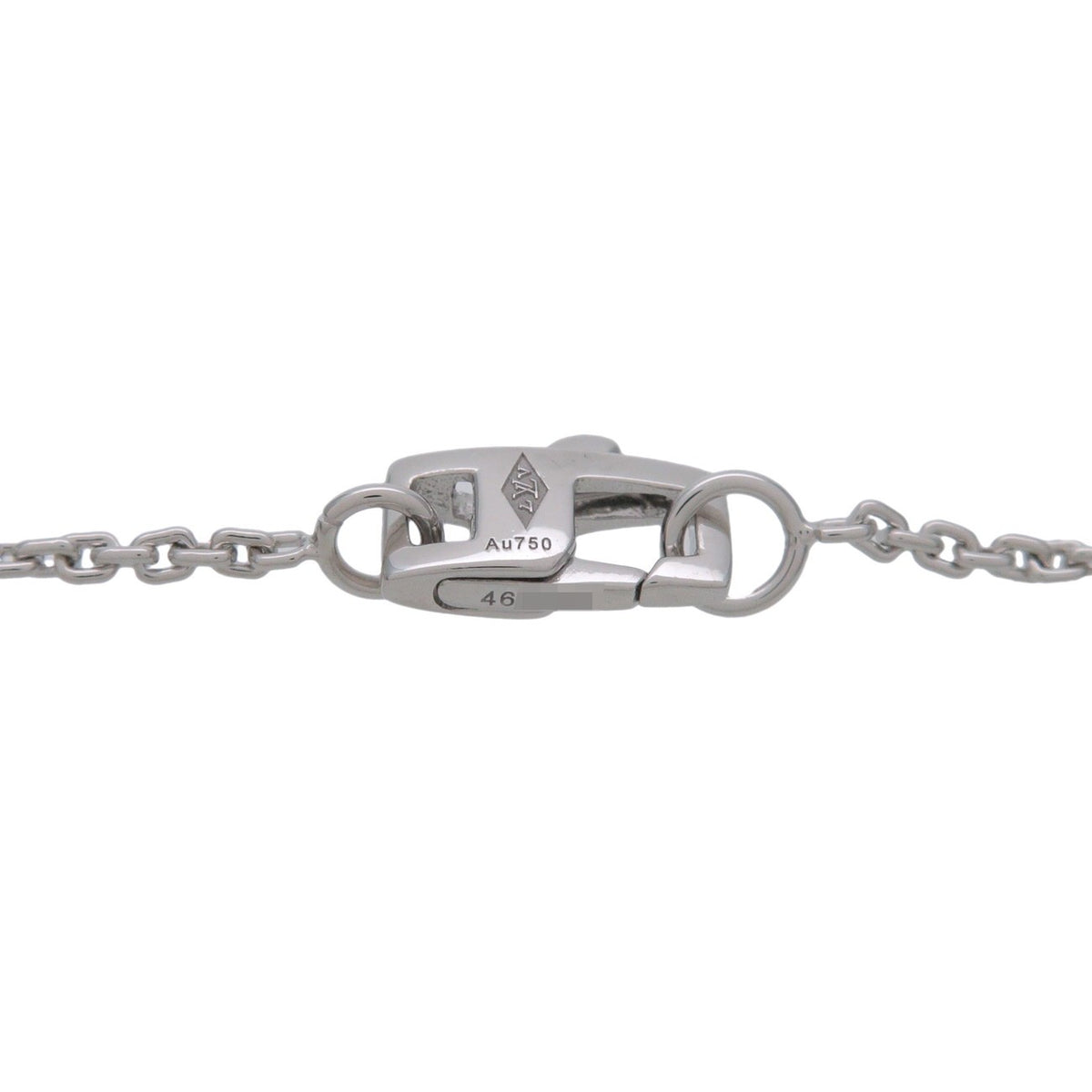 Louis Vuitton Idylle Blossom LV Pendant 18K White Gold with Diamond, Silver, White Gold, Necklace