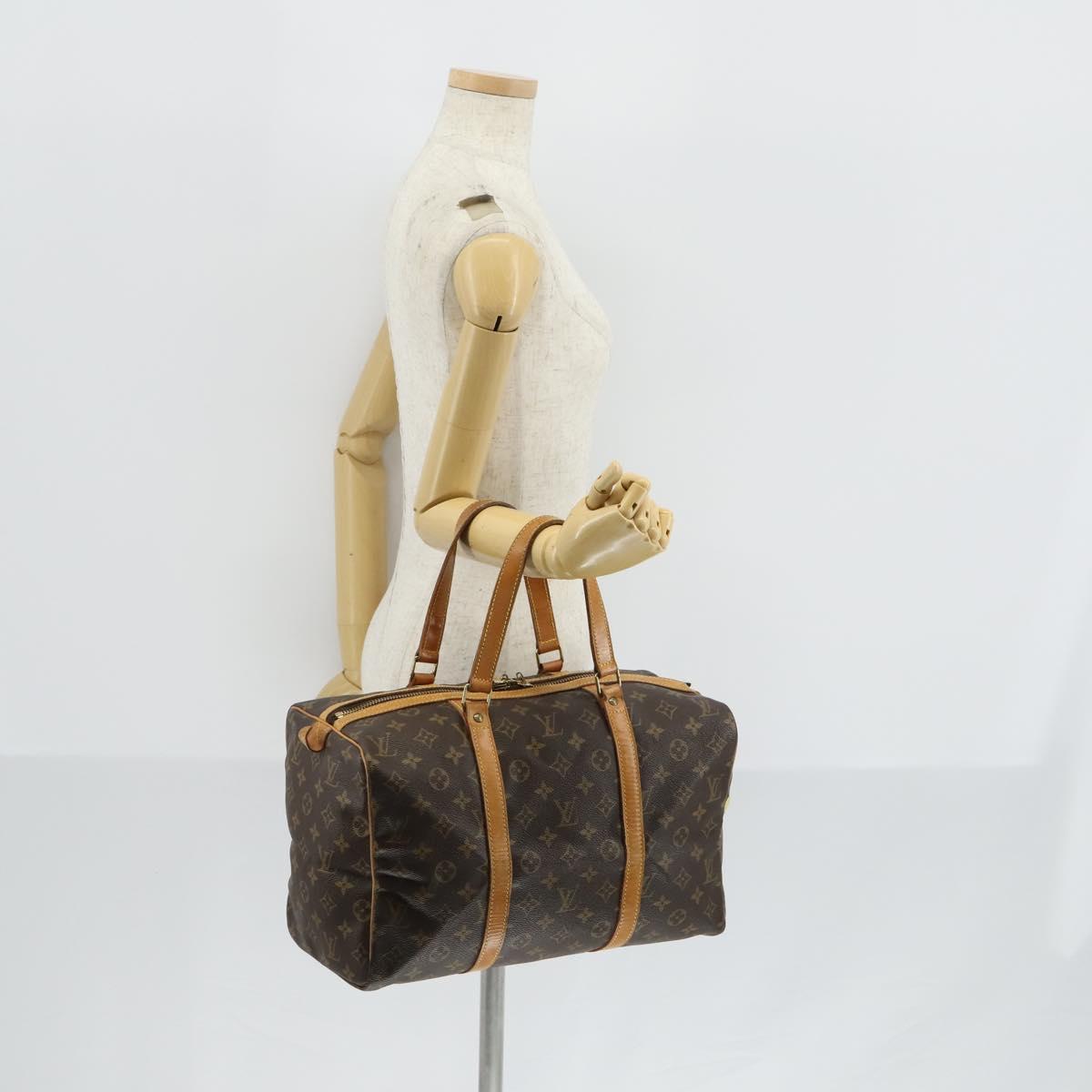 Louis Vuitton Sac Souple Handbag Monogram Canvas, BROWN, CANVAS, Handbag