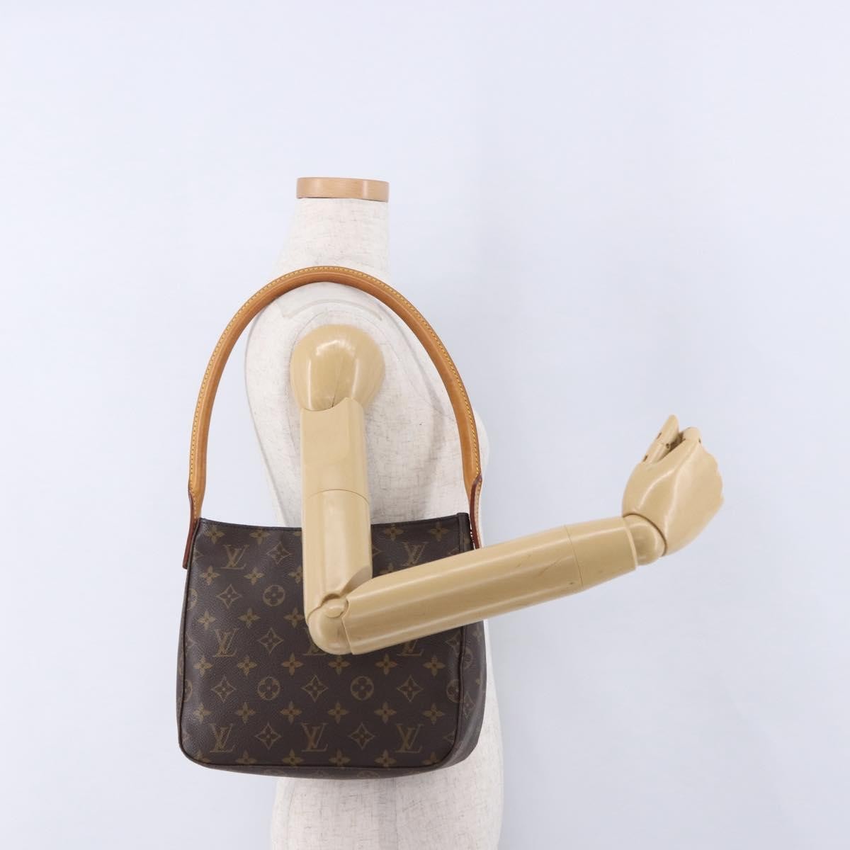Louis Vuitton Looping Monogram Canvas, Brown, Canvas, Handbag