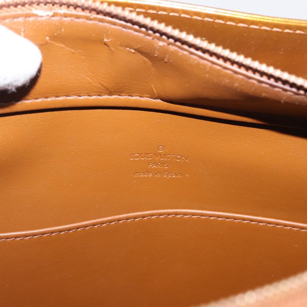 Louis Vuitton Columbus Monogram Vernis, Brown, Patent Leather, Handbag