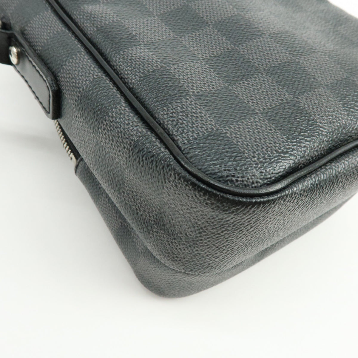 Louis Vuitton Rem Damier Graphite, Black, Canvas, Handbag