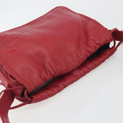 Loewe Anagram Leather, Red, Leather, Shoulder Bag