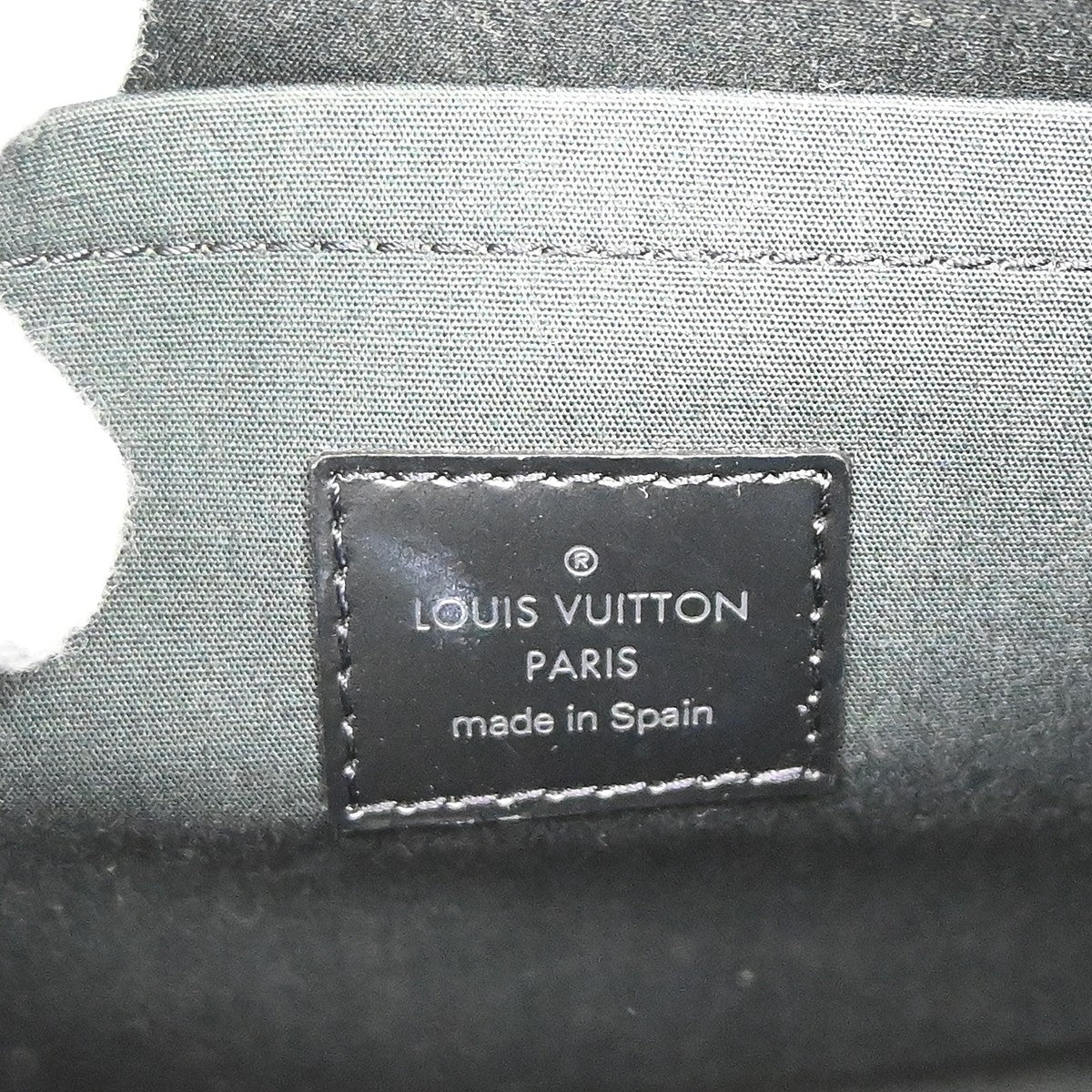 Louis Vuitton Croisette Epi, Black, Leather, Handbag
