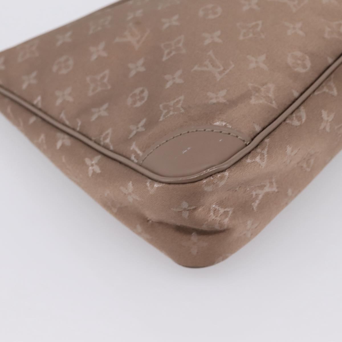 Louis Vuitton Boulogne Monogram Satin, Beige, Canvas, Handbag