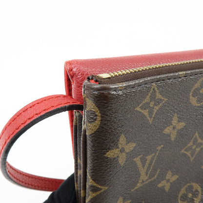 Louis Vuitton Twice Monogram Canvas and Leather, Brown, Canvas, Handbag
