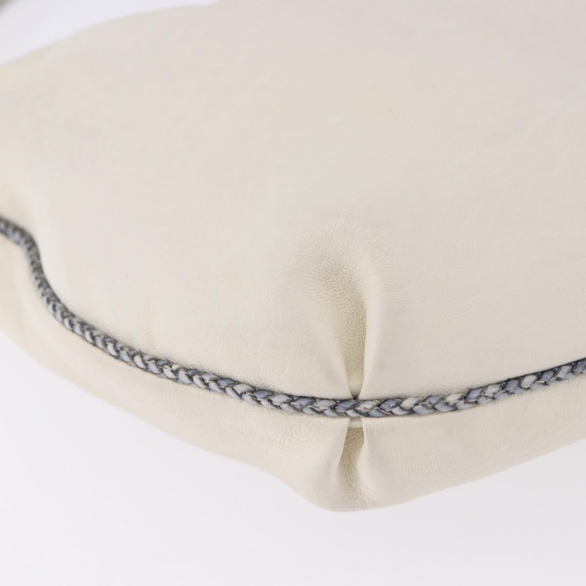 Fendi Spy Pocket Hobo Leather, White, Leather, Handbag