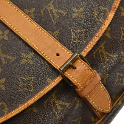Louis Vuitton Saumur Monogram Canvas, Brown, Canvas, Shoulder Bag