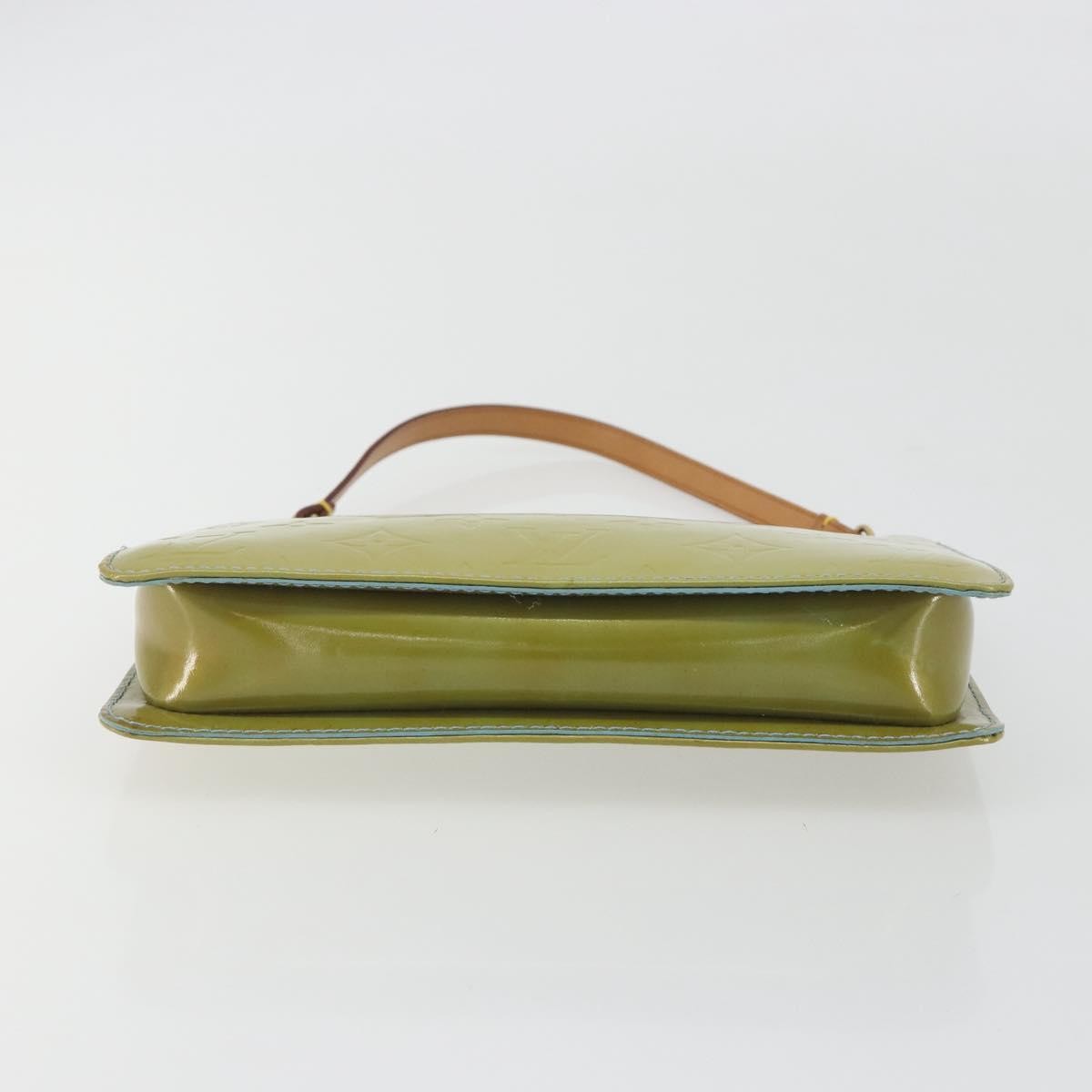 Louis Vuitton Lexington Pochette Monogram Vernis, Green, Patent Leather, Clutch