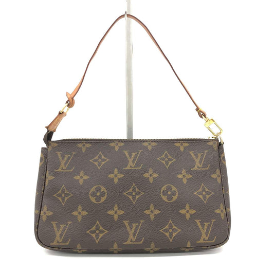 Louis Vuitton Pochette Accessoires Monogram Canvas, Brown, Canvas, Clutch