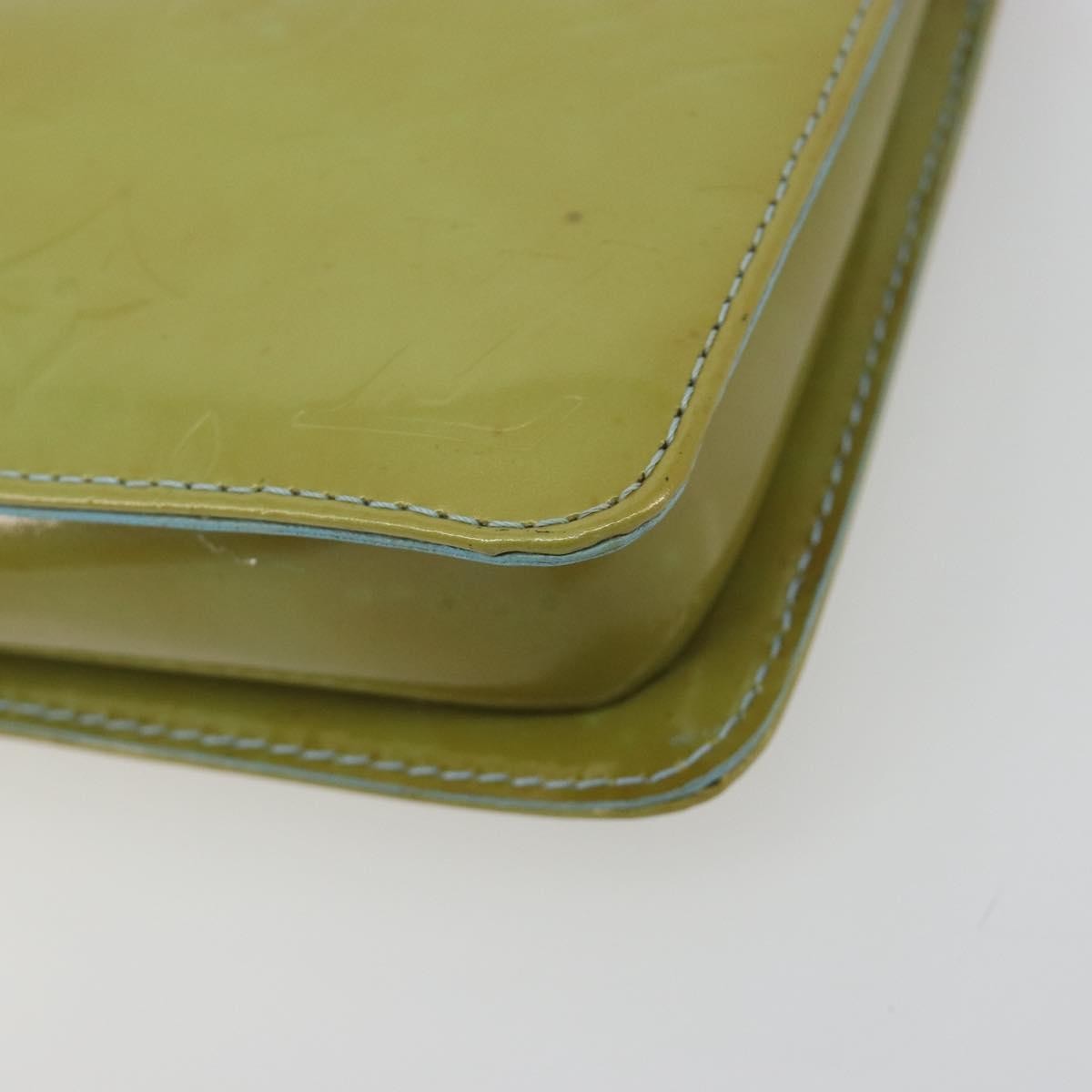 Louis Vuitton Lexington Pochette Monogram Vernis, Green, Patent Leather, Clutch