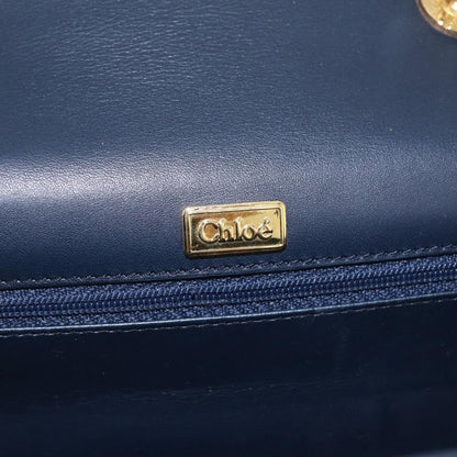Chloe shoulder bag Leather, Navy, Leather, Shoulder Bag