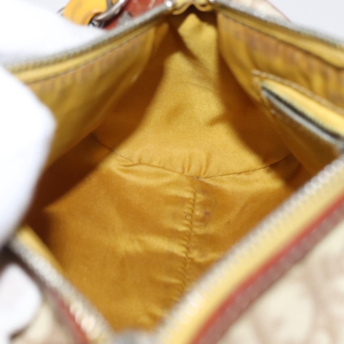 Christian Dior Vintage Trotter Romantique Diorissimo Coated Canvas, Beige, Canvas, Shoulder Bag
