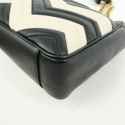 Gucci GG Marmont Chain Matelasse Leather, Black, Leather, Crossbody Bag