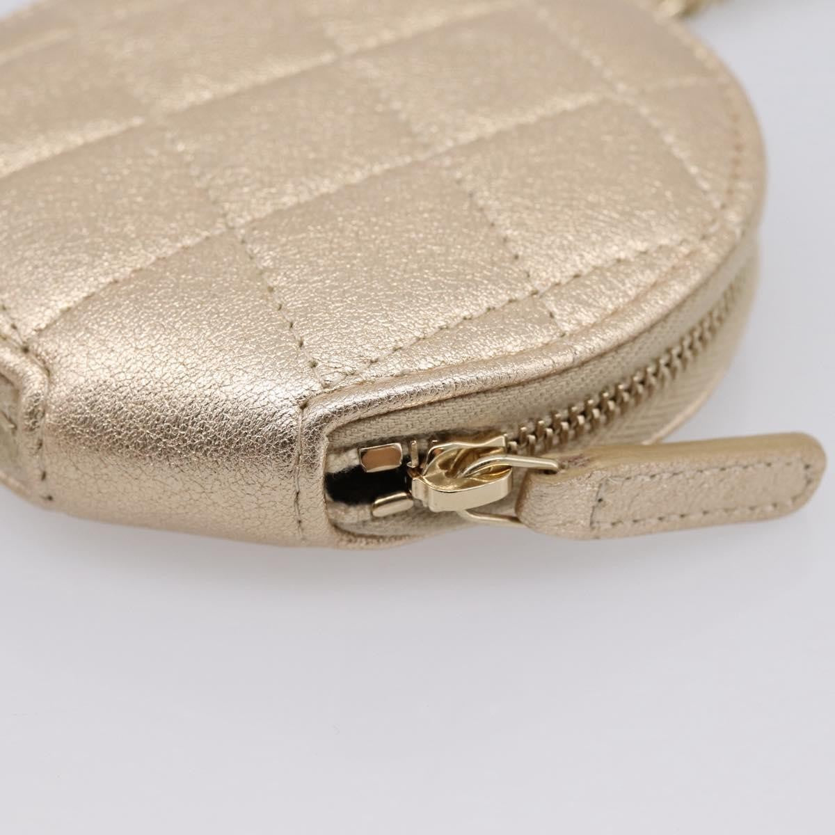 Chanel Pearl Crown CC Multi Pouches Wristlet Quilted Lambskin, Gold, Leather, Clutch