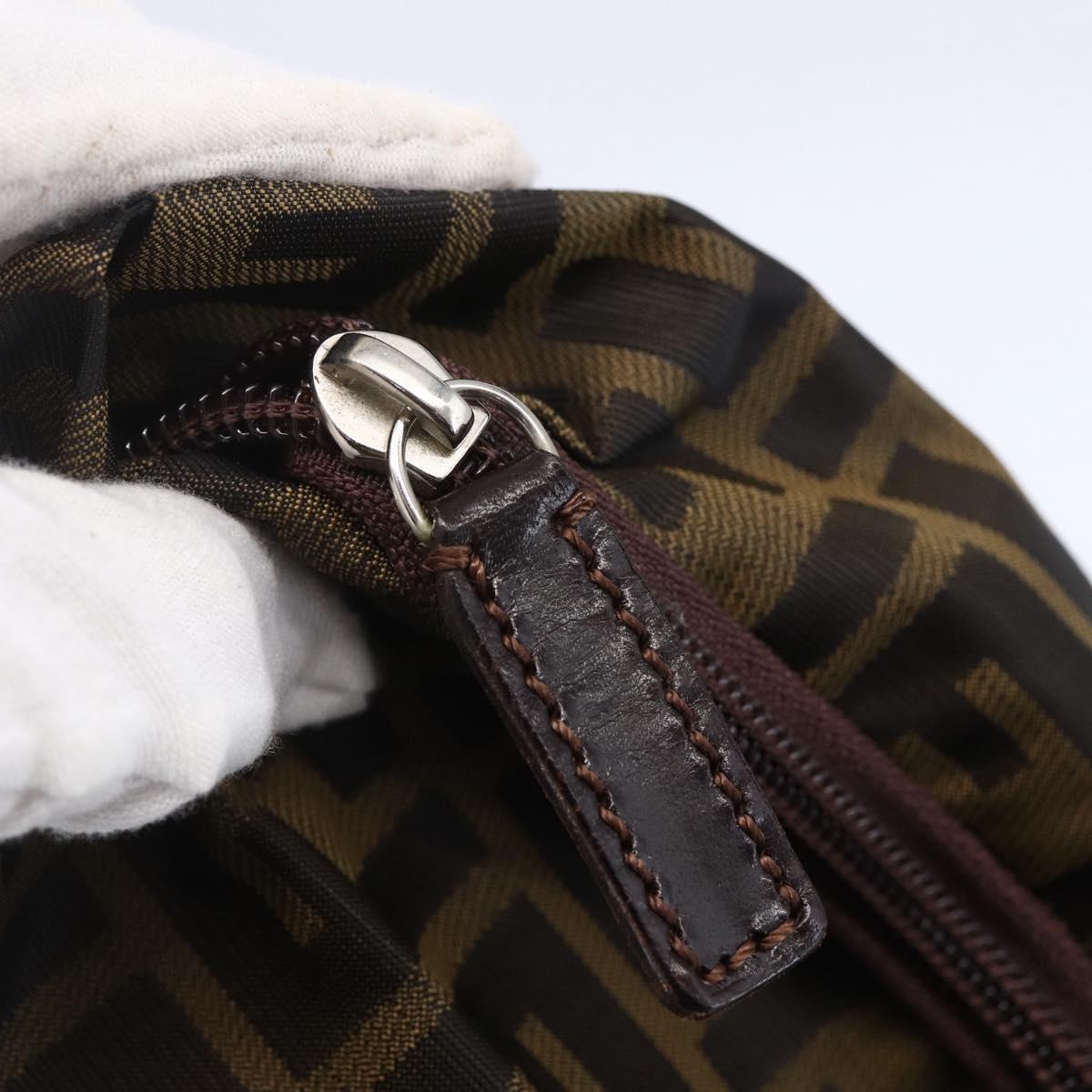 Fendi Vintage Zucca Handbag Zucca, BLACK, CANVAS, Handbag