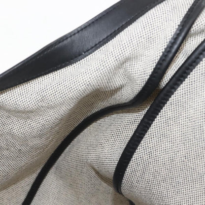 Hermes Sac Luco Canvas with Leather, Gray, Canvas, Handbag