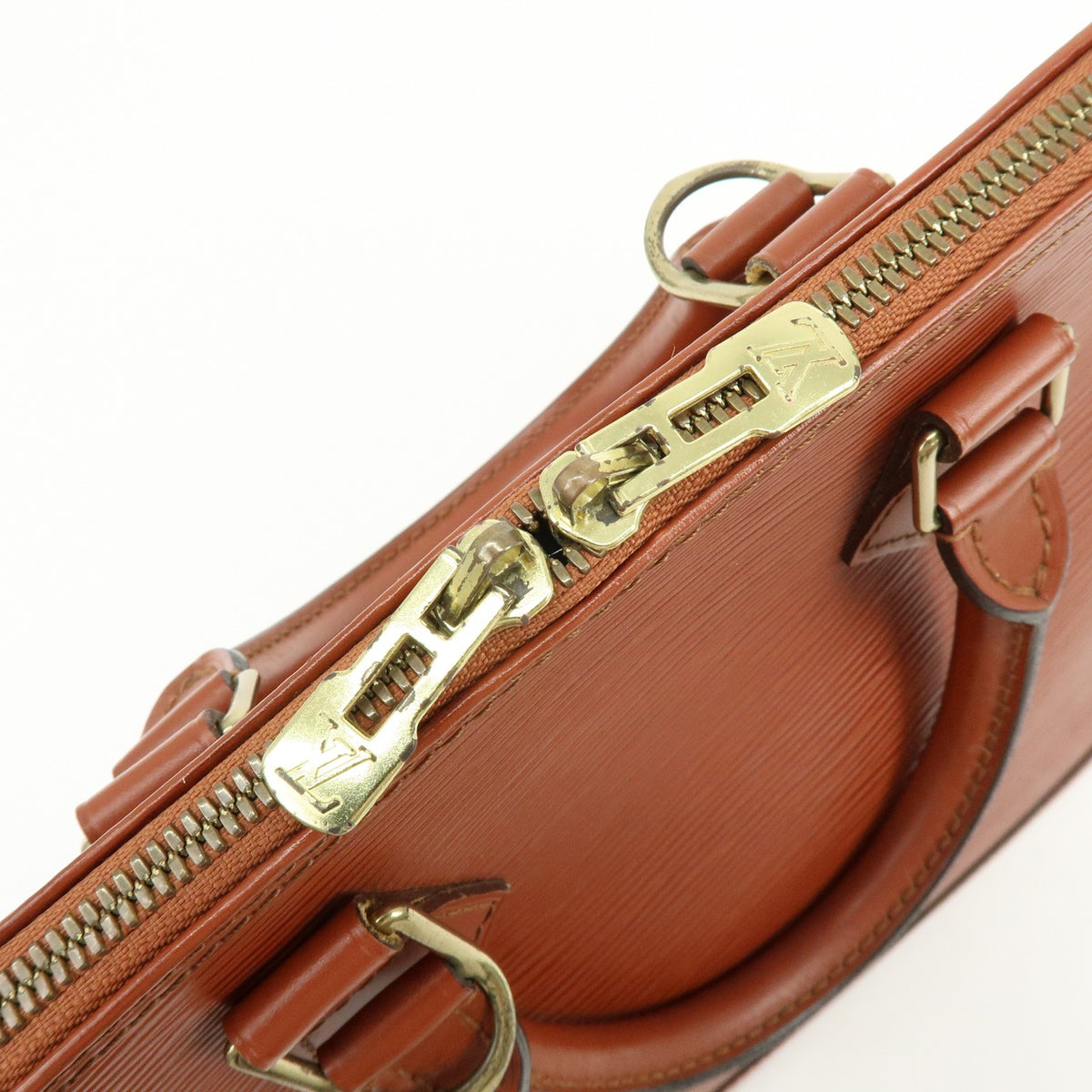 Louis Vuitton Alma Epi Leather, Brown, Leather, Handbag