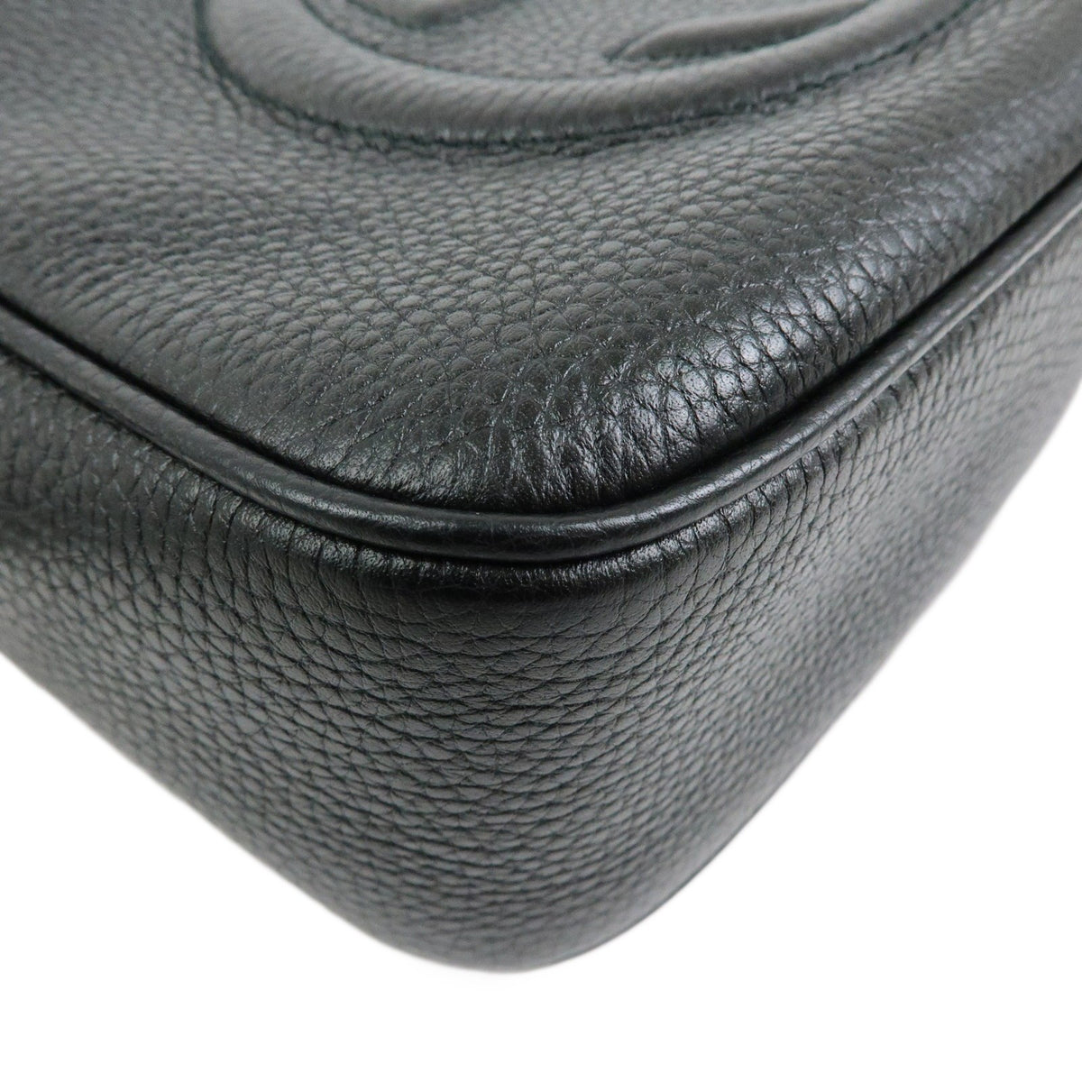Gucci Soho Disco Leather, Black, Leather, Crossbody Bag
