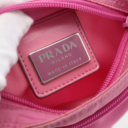 Prada Front Pocket Messenger Tessuto, Pink, Nylon, Shoulder Bag