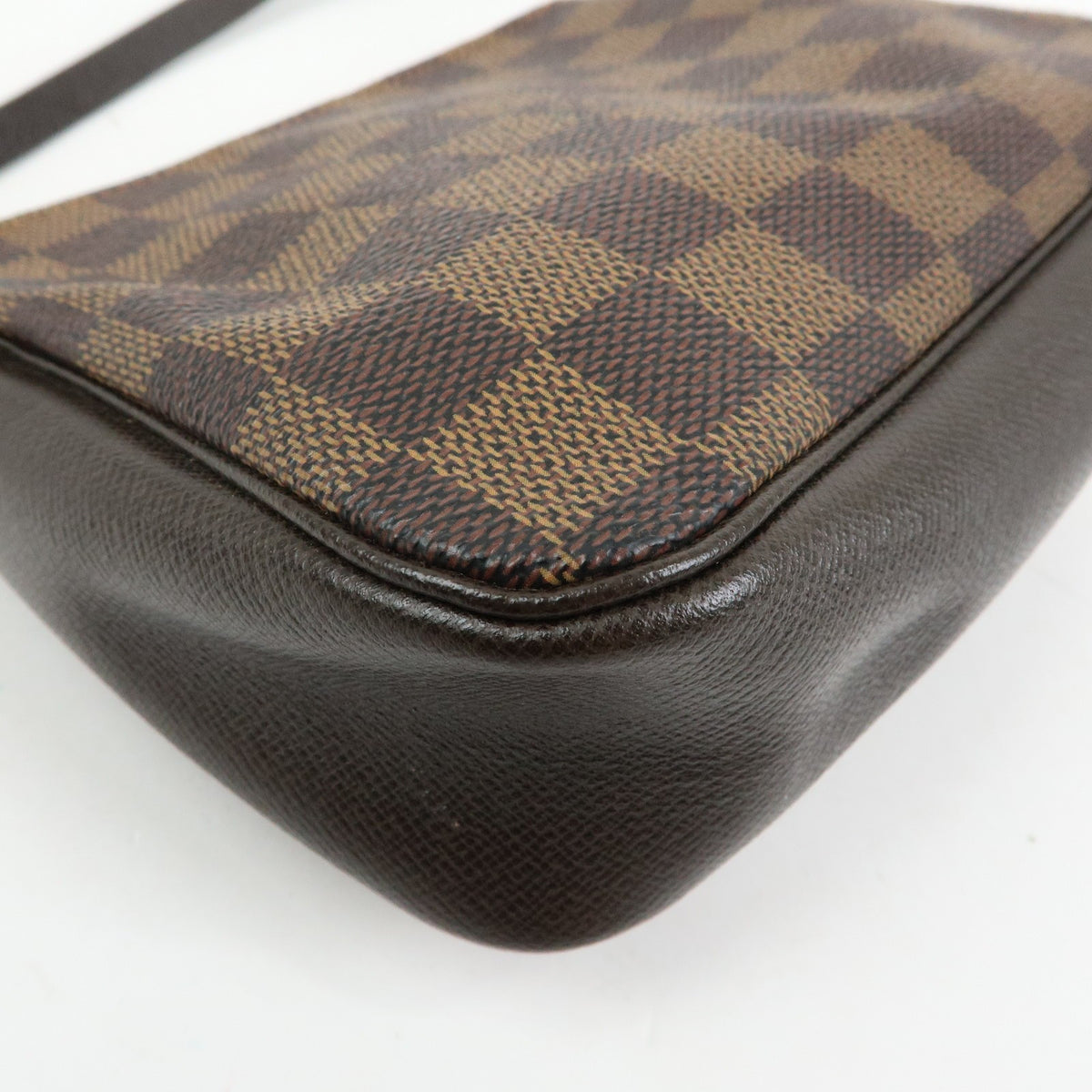 Louis Vuitton Trousse Make Up Damier, Brown, Canvas, Clutch