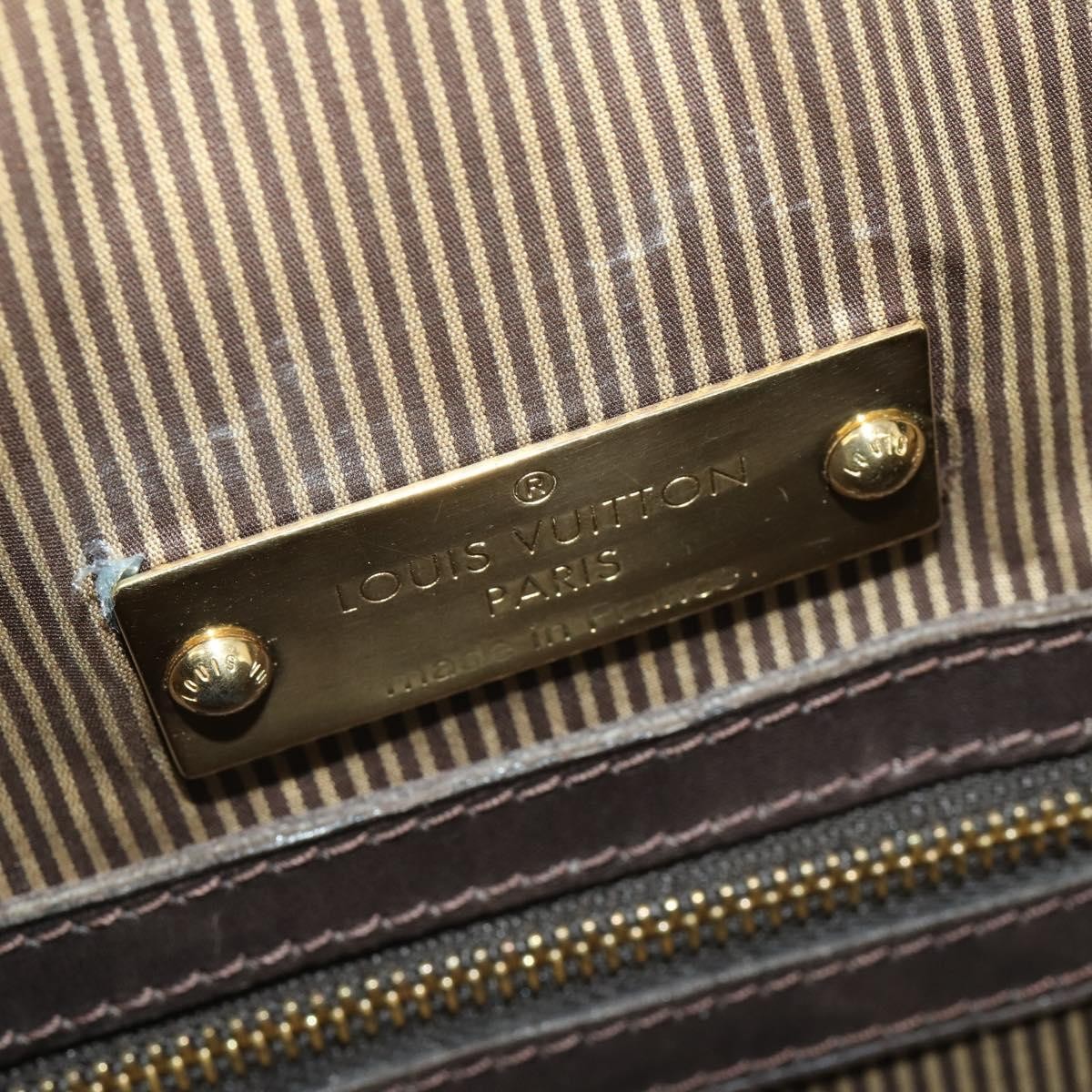 Louis Vuitton Bequia Porte Document Geant Monogram Canvas with Leather, Brown, Canvas, Briefcase