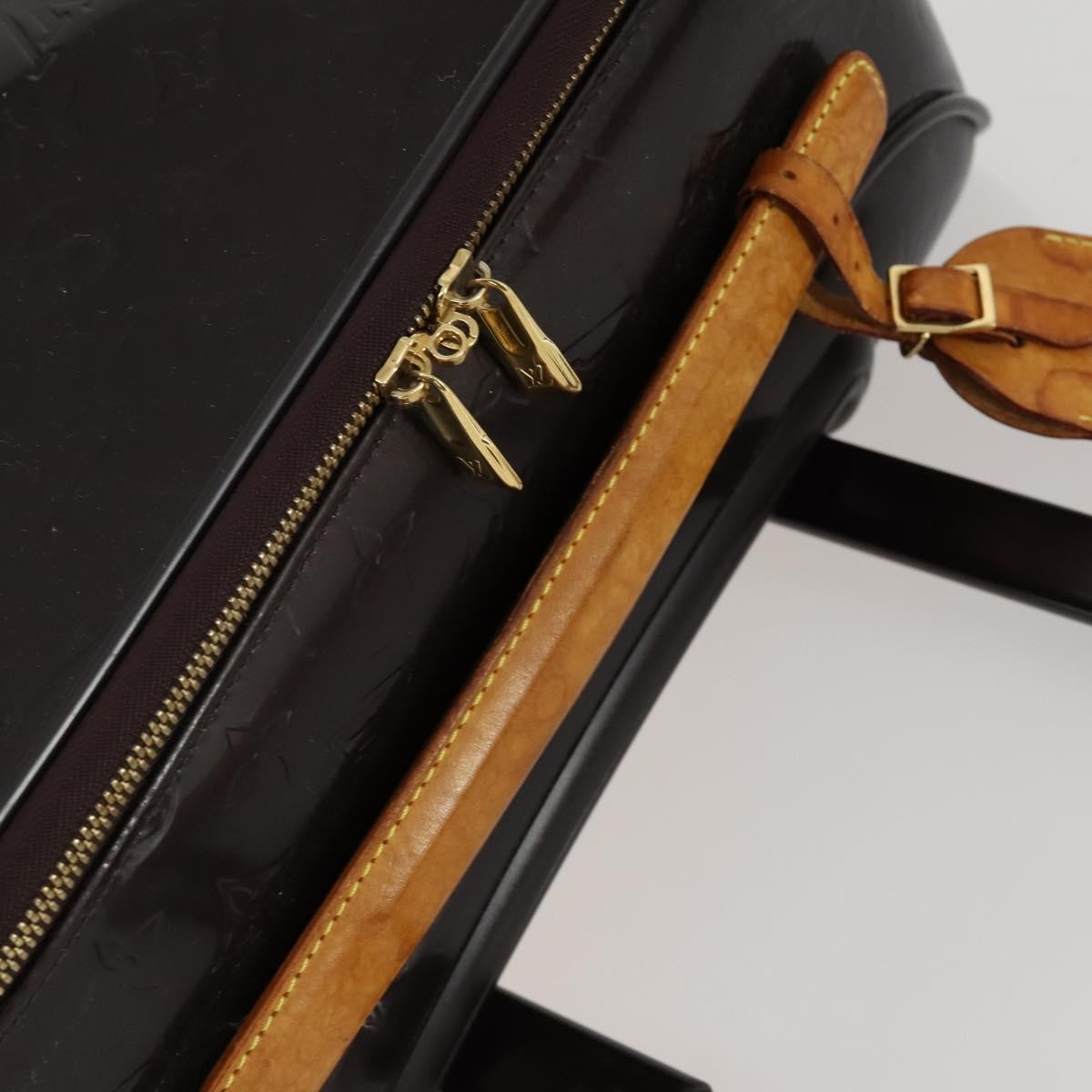 Louis Vuitton Pegase Luggage Monogram Vernis, Brown, Patent Leather, Travel Bag