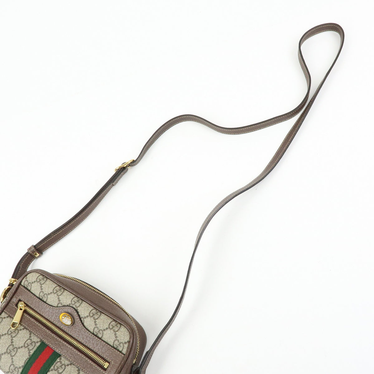 Gucci Ophidia GG Coated Canvas, Beige, Canvas, Shoulder Bag