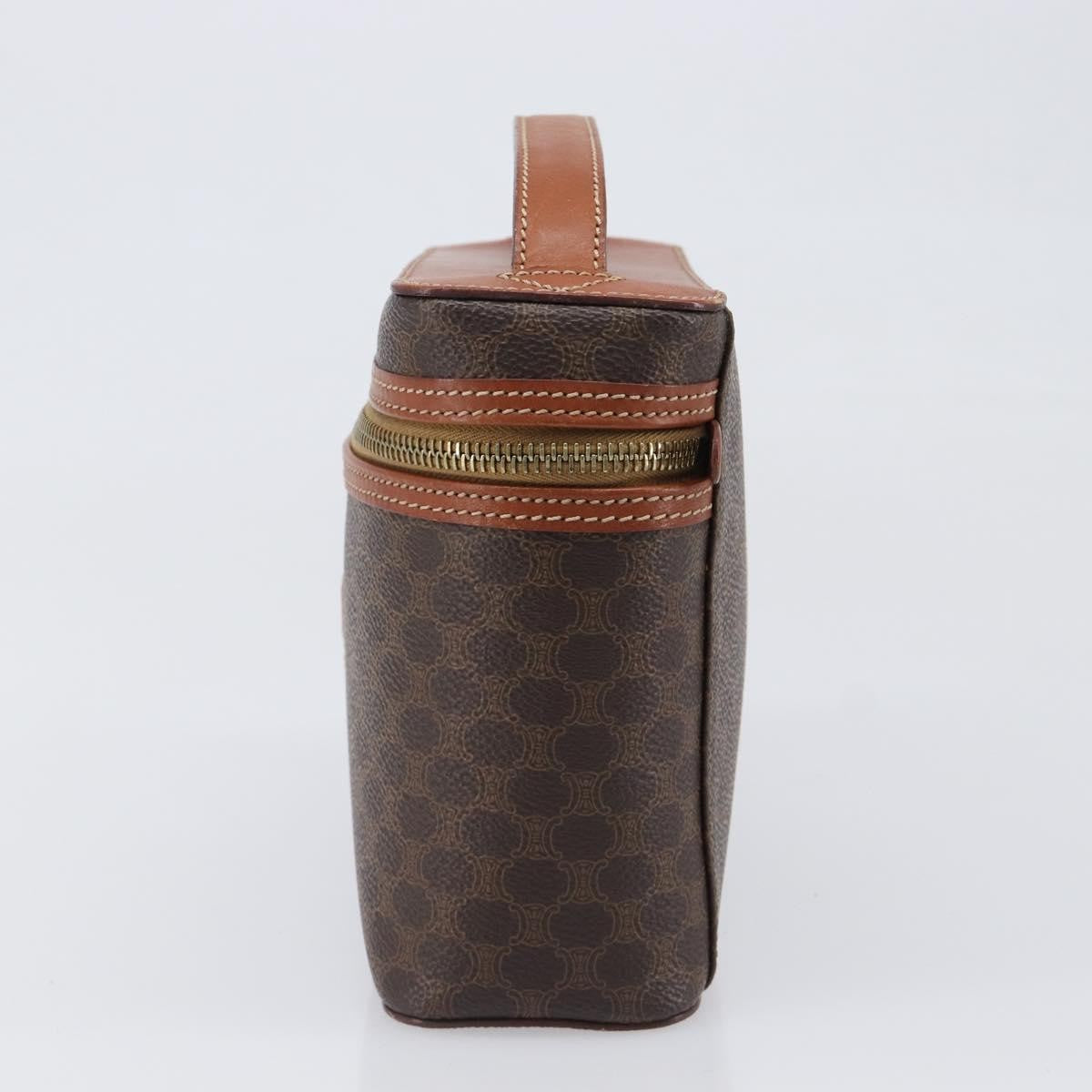 Celine Macadam Vanity Canvas, Brown, Canvas, Clutch