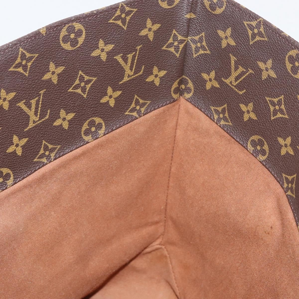 Louis Vuitton Shopping Sac Monogram Canvas, Brown, Canvas, Handbag
