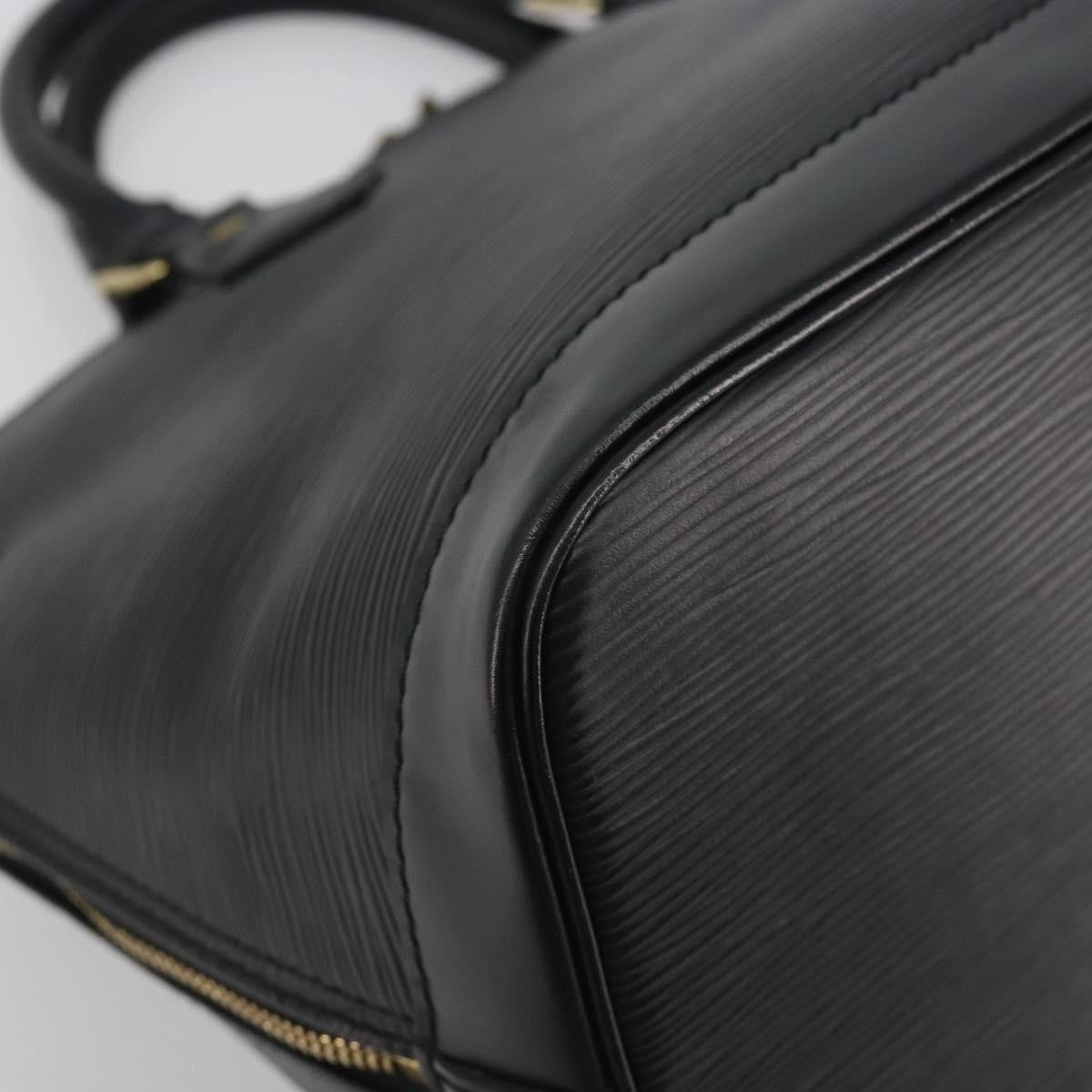 Louis Vuitton Alma Epi Leather, Black, Leather, Handbag