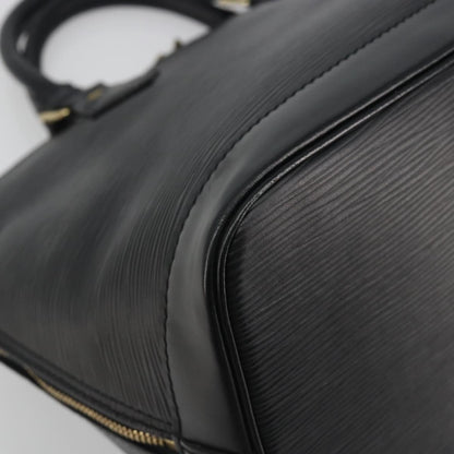 Louis Vuitton Alma Epi Leather, Black, Leather, Handbag