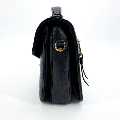 Louis Vuitton Pochette Metis Monogram Empreinte Leather, Black, Leather, Clutch