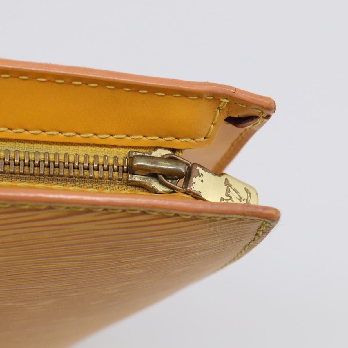 Louis Vuitton Saint Jacques Epi Leather, Yellow, Leather, Handbag