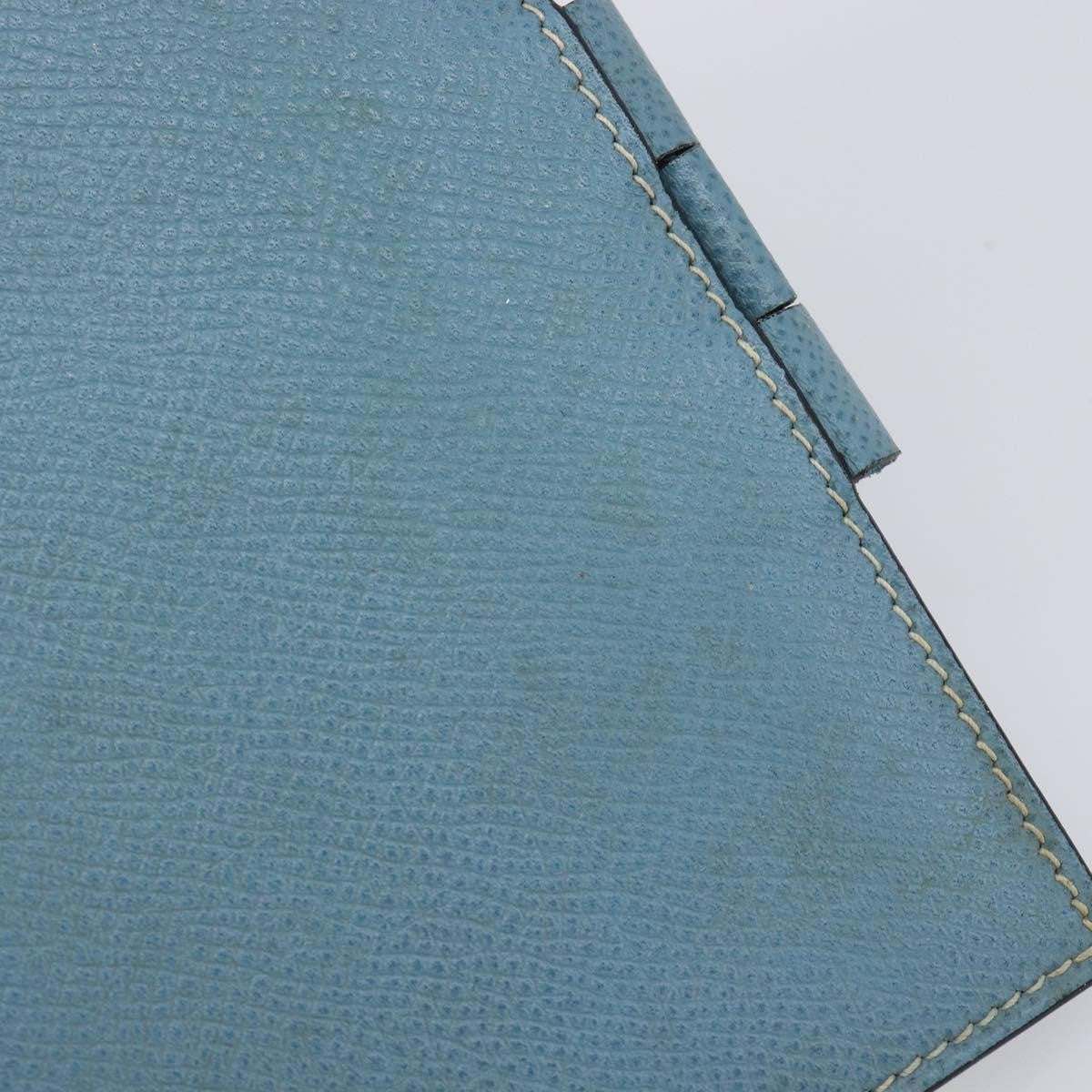 Hermes Vision Agenda Cover Leather, Blue, Leather, Briefcase