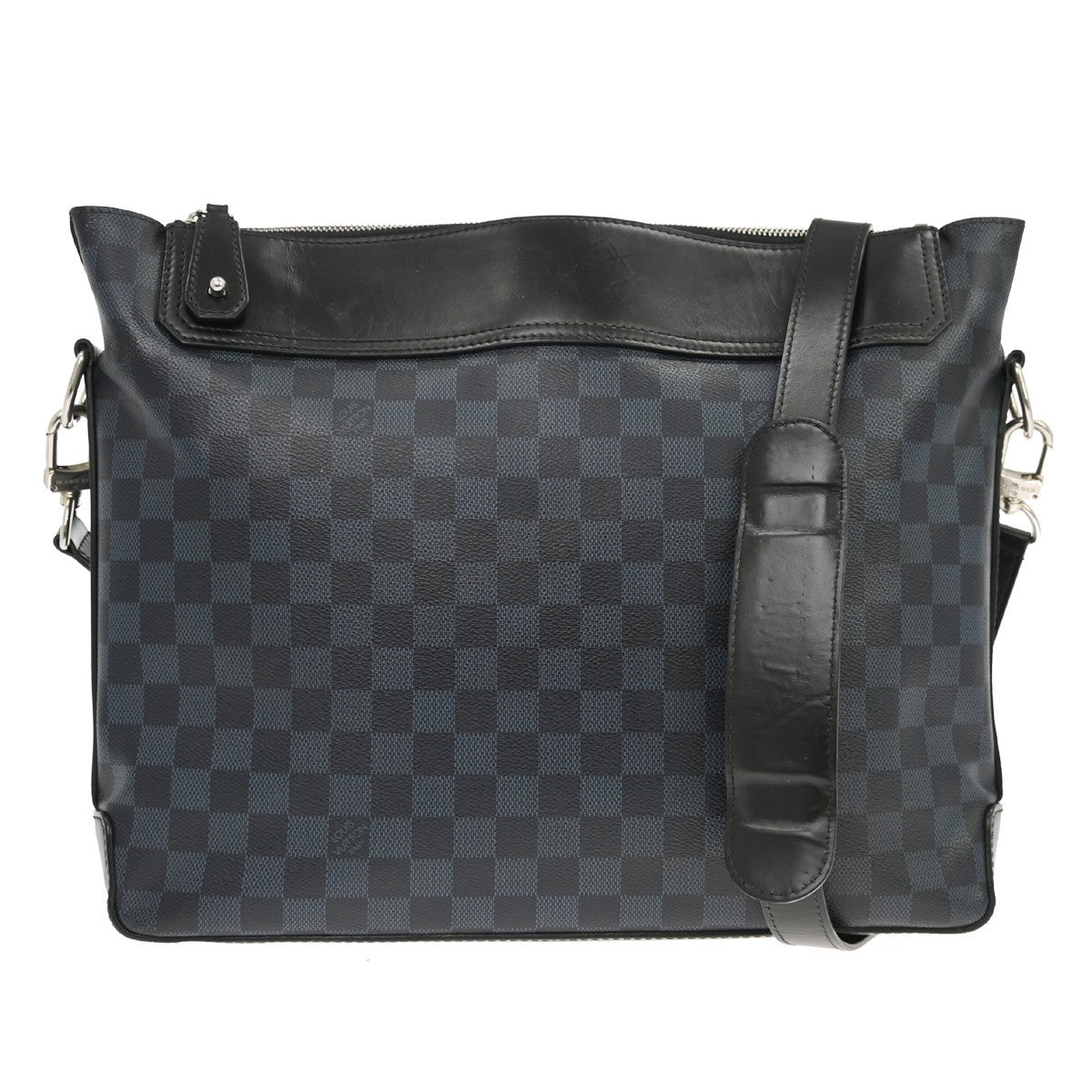 Louis Vuitton Greenwich Messenger Damier Cobalt, Black, Canvas, Shoulder Bag
