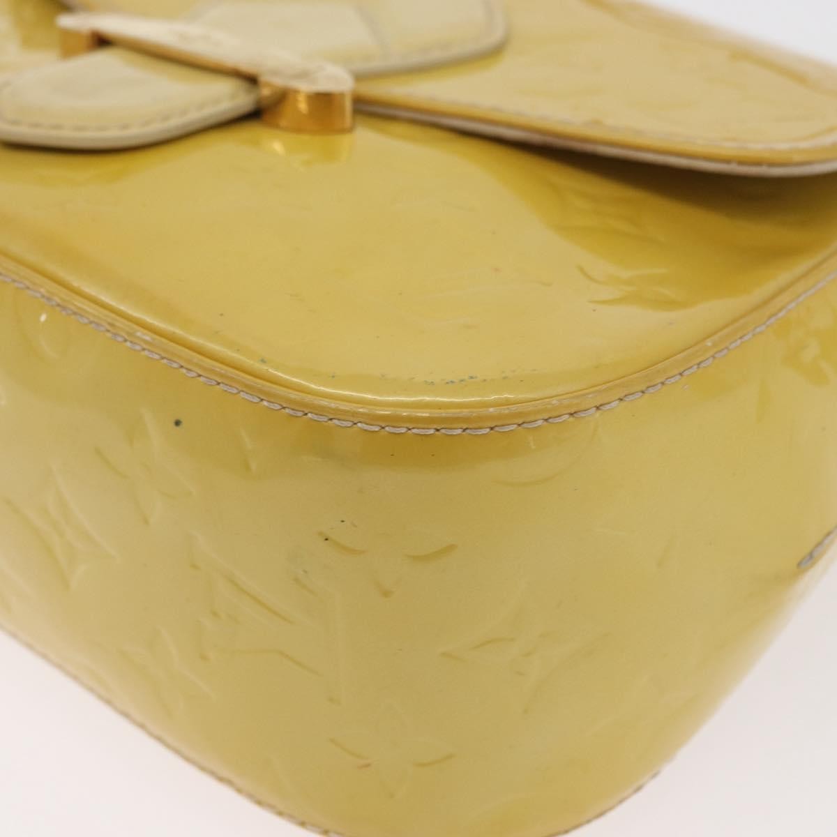 Louis Vuitton Bellflower Monogram Vernis, Yellow, Patent Leather, Shoulder Bag