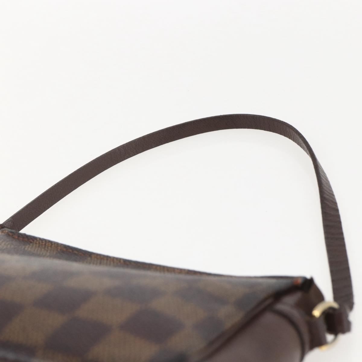 Louis Vuitton Trousse Make Up Damier Canvas, Brown, Canvas, Clutch