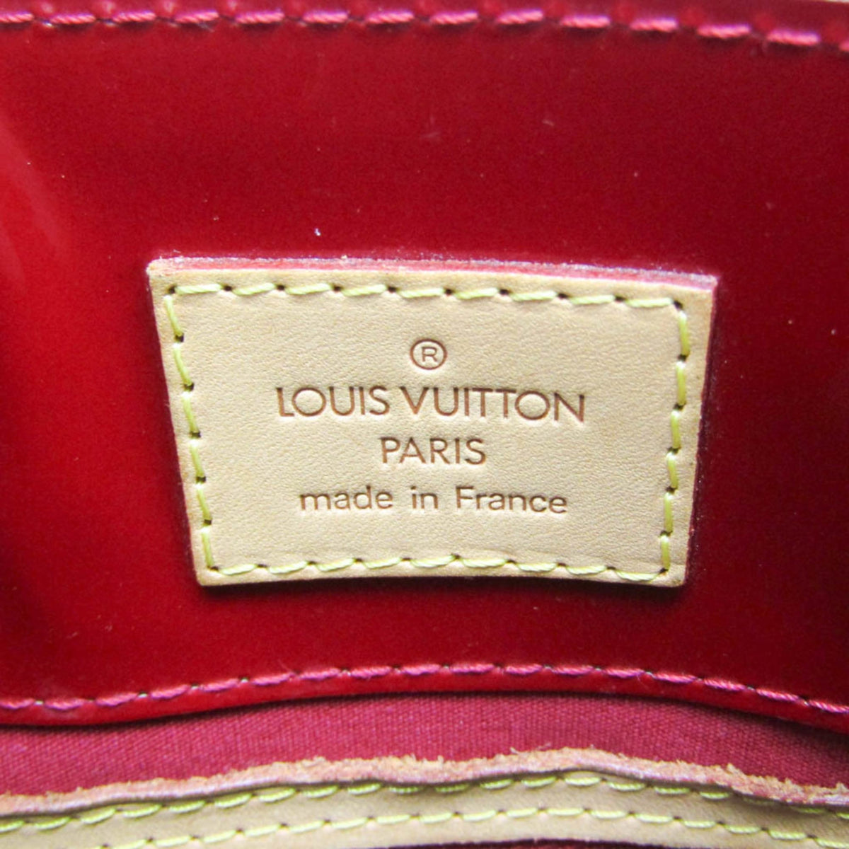 Louis Vuitton Reade Monogram Vernis, Red, Patent Leather, Handbag
