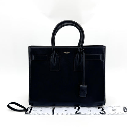 Saint Laurent Sac de Jour Leather, Navy, Leather, Handbag